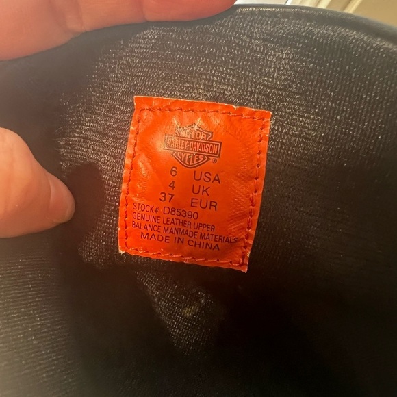 HARLEY DAVIDSON Leather Riding Solstice Boots Black Sz 6 - Picture 6 of 8